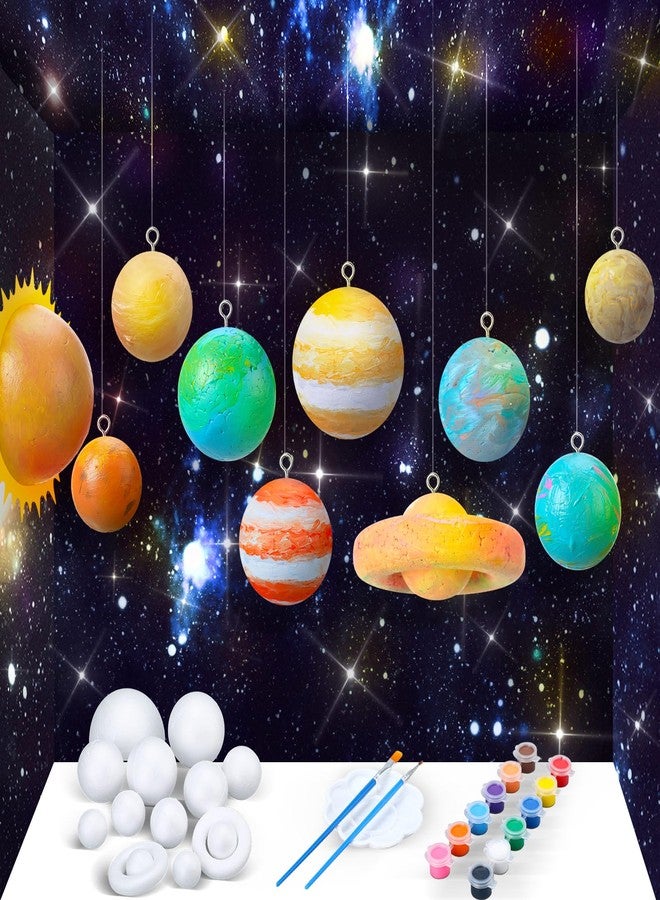 Innconee 36 Solar System Model Project Kit Include 14 Solar System Foam Balls 12 Pigment 2 Brushes DIY Polystyrene Spheres Balls for Outer Space Planet Foam Kids School Science Projects - Image 1